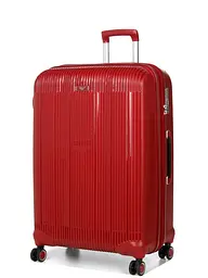 Валіза дорожній Великий (L) Поліпропілен Airtex 637 96 л 75х49х29 Червоний (Red)