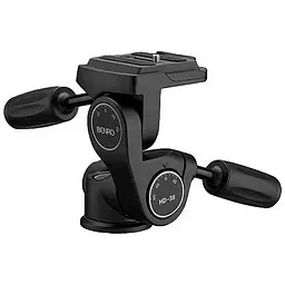 Штативна головка Benro HD-28 (HD-2) зі швидким затиском, Чорна