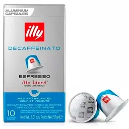 Кава в капсулах Nespresso Illy Espresso Decaffeinato 10 шт
