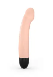 Вібратор Dorcel Real Vibration M Flesh 2.0 для точки G, що перезаряджається, 22х3.7 см тілесний