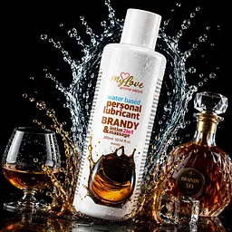 Лубрикант MyLove Aroma Series IntimMassage 2in1 Brandy, 300 мл - мініатюра 2