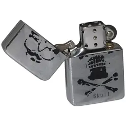 Бензинова запальничка Star Skull Silver - мініатюра 2