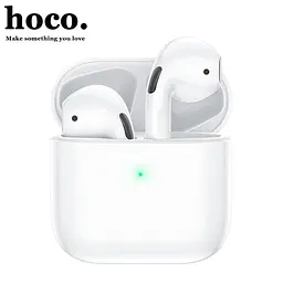 Бездротові навушники Hoco EW03 Plus, TWS Bluetooth 5.1, 30/200mAh, 4h, mic, White - мініатюра 7