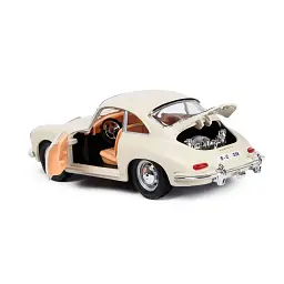 Автомодель - PORSCHE 356B (1961) (асорті слонова кістка, червоний, 1:24) - мініатюра 11