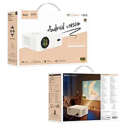 Проєктор Hoco DT3 Android 1080p 370ANSI Wi-Fi 2.4+5G White Box - мініатюра 6