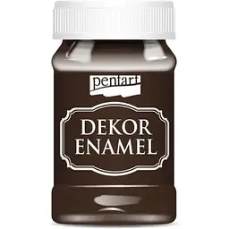 Фарба акрилова "Dekor Enamel", глянцева, Коричнева, 100 мл, Pentart