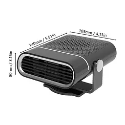 Тепловентилятор автомобільний Elegant 12V 150 W Керамічний (EL101 503) - мініатюра 2