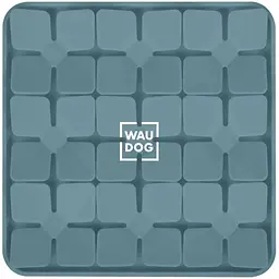 Миска-килимок для собак та котів Waudog Silicone для пошуку корму 205х205х17 мм сірий