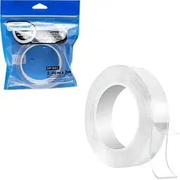 Скотч двосторонній NANO Tape 2,4см*3м HP1631 прозорий - мініатюра 1