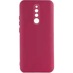 Чохол TPU GETMAN Liquid Silk Full Camera для Xiaomi Redmi 8 Бордовий / Marsala