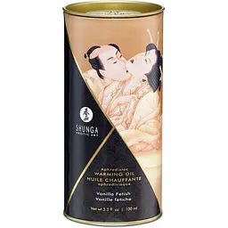 Зігрівальна масажна олія Shunga Aphrodisiac ваніль, 100 мл - мініатюра 3