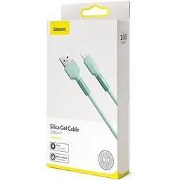 Кабель Baseus Silica Cable USB to Lightning 2A 1m CALGJ-06 Green - мініатюра 2