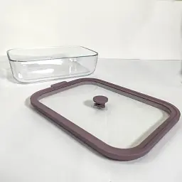 Харчовий контейнер з вакуумною кришкою Vittora скляний прямокутний 1.6 л (135491) - мініатюра 4