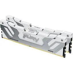 Модуль пам'яті DDR5 CUDIMM Kingston FURY Renegade 2x24GB 8800MHz White/Silver (KF588CU42RWK2-48) [175473]