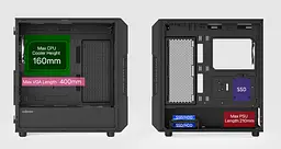 Корпус Zalman i3 Neo V2 Black - мініатюра 9