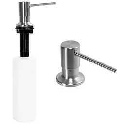 Дозатор миючого засобу Rea nickel brushed 330 мл BAT-05005, Никель - мініатюра 3