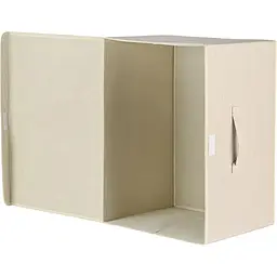 Ящик для зберігання МВМ My Home (MVM) з кришкою TH-07 XL 50х35х31 см кремовий (TH-07 XL CREAM) - мініатюра 4