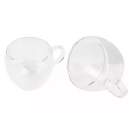 Набір склянних чашок Bergner Coffee & tea lovers 100 мл 2 шт (BG-20114-MM) - мініатюра 1