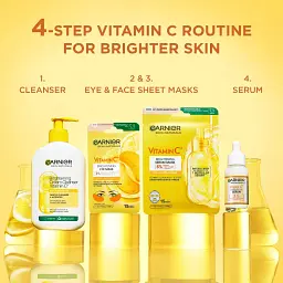 Тканинні патчі Garnier Skin Naturals з вітаміном С для зменшення темних кіл під очима 5 г - мініатюра 4