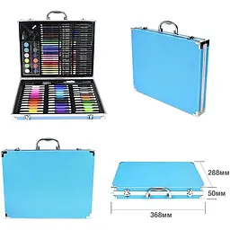 Набір для малювання UFT Art Set Metal Blue у валізці 150 предметів  - мініатюра 3