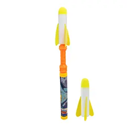 Розважальна Запускалка з ракетами Bambi JZ7904(Orange) 61 см, 2 ракети