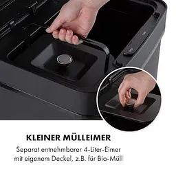 Бак для сміття Klarstein Royal Trash Matte Black (10035365) - мініатюра 10