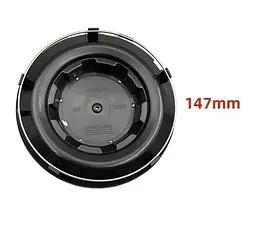 Емблема ковпака Mercedes-Benz S CLASS W222 D=147 мм посадковий D=137 мм Чорна OEM C-1028 (Завод) - мініатюра 3