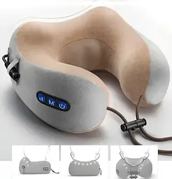 Масажна подушка для шиї U-shaped massage pillow - мініатюра 3