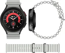 Універсальний ремінець для смарт-годинників Ocean Band 22mm Cloudy Grey [84731] - мініатюра 3