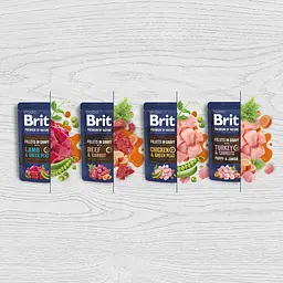 Вологий корм Brit Premium Fillets in Gravy Beef&Carrot для собак малих порід філе в соусі яловичина і морква 85 г - мініатюра 4