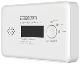Детектор чадного газу Visualarm HY-GC20B з 10-річним терміном служби батареї - мініатюра 6