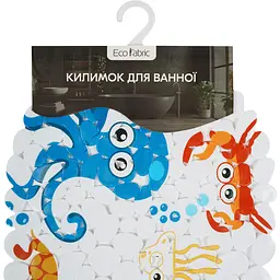 Килимок для ванної Eco Fabric Камінці 66х38 см фото-прінт Морські звірята (6638-001) - мініатюра 5