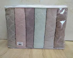 Набір турецьких махрових рушників 70х140 Gulcan 6 шт Jacquard Cotton Lux Motif - мініатюра 3