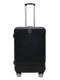 Валіза середня M ABS-пластик Worldline Airtex 652 69×45×29см 88л Чорний