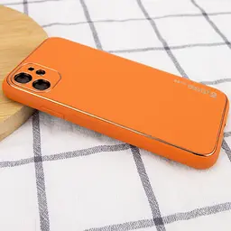 Шкіряний чохол Xshield для Apple iPhone 11 6.1" Помаранчевий / Apricot - мініатюра 2