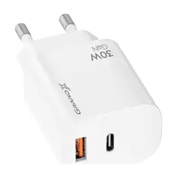 Зарядний пристрій Grand-X GaN 1xUSB-C + 1xUSB QC3.0 36W white (CH-360W) - мініатюра 10