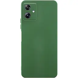 Чохол TPU Getman Liquid Silk Full Camera для Motorola Moto G54 Зелений / Dark green