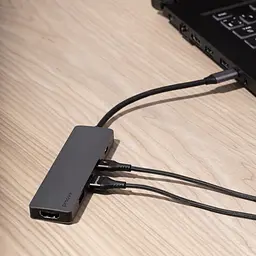 Type-C-Хаб Proove Iron Link 7 in 1 (2*Type-C + 2*USB3.0 + HDMI + SD/TF) - мініатюра 3