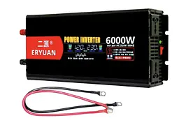 Перетворювач напруги Eryone 12V → 220V 6000W чиста синусоїда з LCD ∙ Інвертор Eryuan 6000W для дому авто та офісу - мініатюра 3
