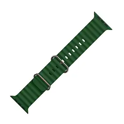 Ремінець силіконовий Hoco iWatch WA12 marine double buckle 38/40/41 mm alfalfa - мініатюра 2