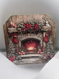 Подарункова коробка квадратна (ХДФ) 19x19x10 см. №44