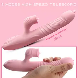 Вібратор для подвійної стимуляції Fanny Pink Boss Series 26-00156 98698 - мініатюра 5