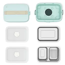 Ланч-бокс з підігрівом Xiaomi Bear Electric Lunch Box 1.2 л (DFH-B12E1) Green - мініатюра 8