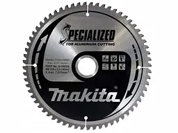 Диск пиляльний для алюмінію 216х30 мм 64T Makita Specialized for aluminum cutting B-09628