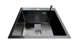 Кухонна мийка Romzha Arta Nova U-450 BL RO43491, Чорний - мініатюра 3