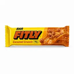 Вуглеводний батончик Fitly Bar No Added Sugar, 45 грам - Карамель-кранч
