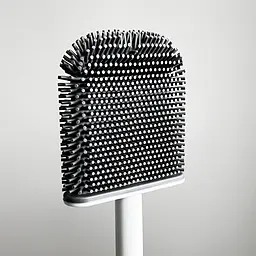 Йоршик для унітаза MVM BP-34 настінний, силіконовий, білий з сірим (BP-34 WHITE/GRAY) - мініатюра 4