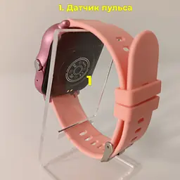 Смарт-годинник Smart Watch Y13 Bluetooth, встановлення власного фону. Колір рожевий - мініатюра 6