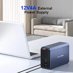 Корпус для зовнішнього накопичувача ACASIS EC-7352 USB 3.0 з підтримкою RAID та ємністю до 60 ТБ (Синій) - мініатюра 8