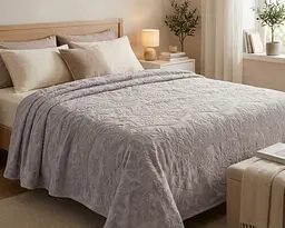 Простирадло махрове жакардове Parisa Home Premium 200х220 щільність 470 г/м2 сіре